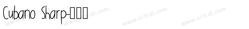 Cubano Sharp字体转换